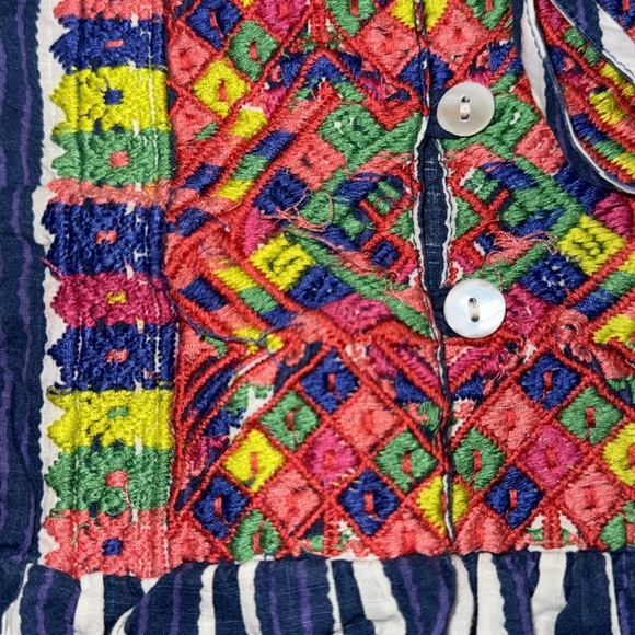 Roller Rabbit Strip Mini Dress Size Large - Picture 3 of 6